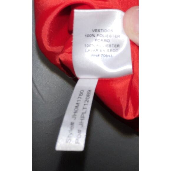 JESSICA HOWARD RED SLEEVELESS RUFFLE TRIM‎ NECKLINE DRESS Size 6 NWT - Picture 12 of 12